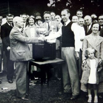 The presentation of one of Pickering & Mayell’s hand-made trophy cases